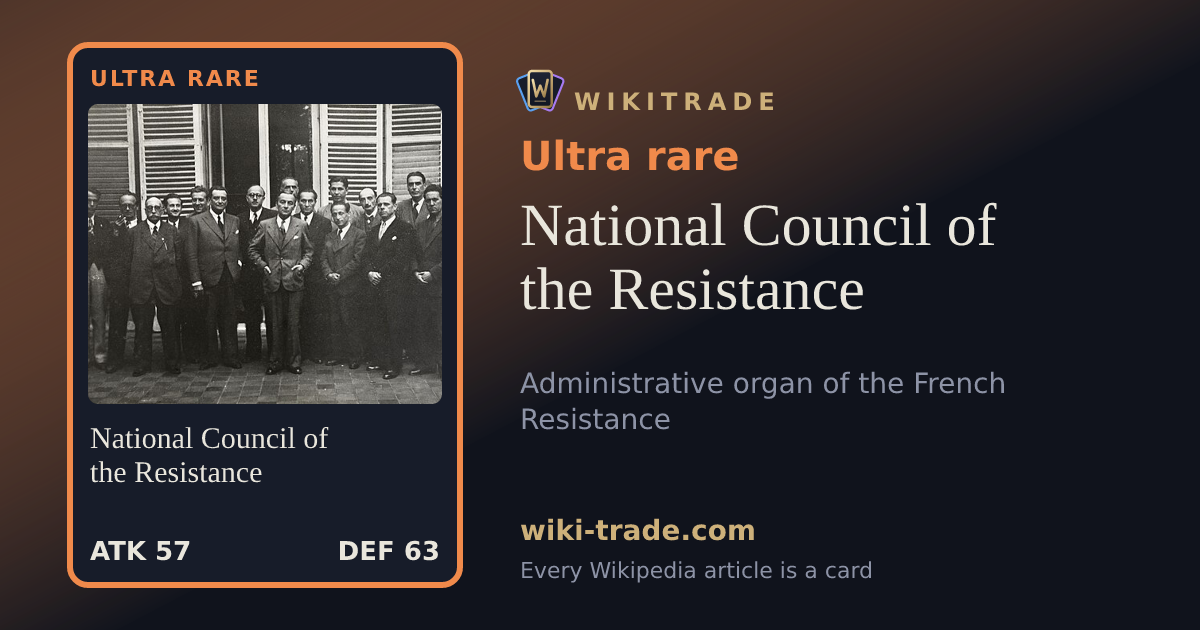 National Council of the Resistance — Ultra rare card