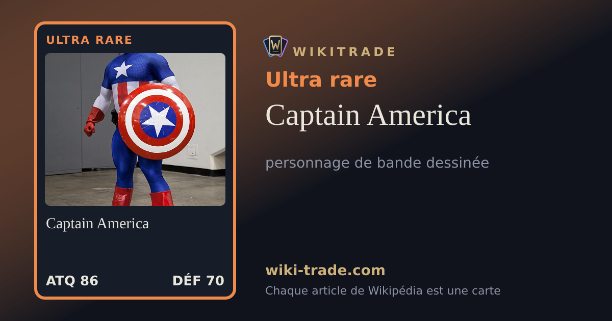 Captain America — carte Ultra rare