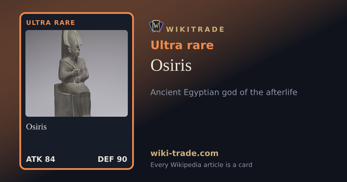 Osiris — Ultra rare card