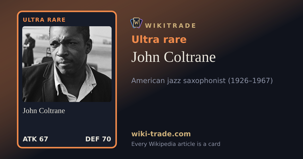 John Coltrane — Ultra rare card