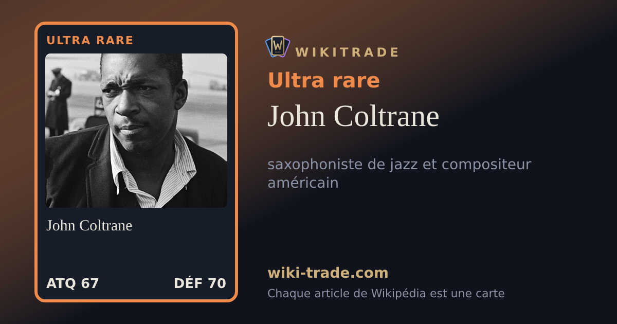 John Coltrane — carte Ultra rare