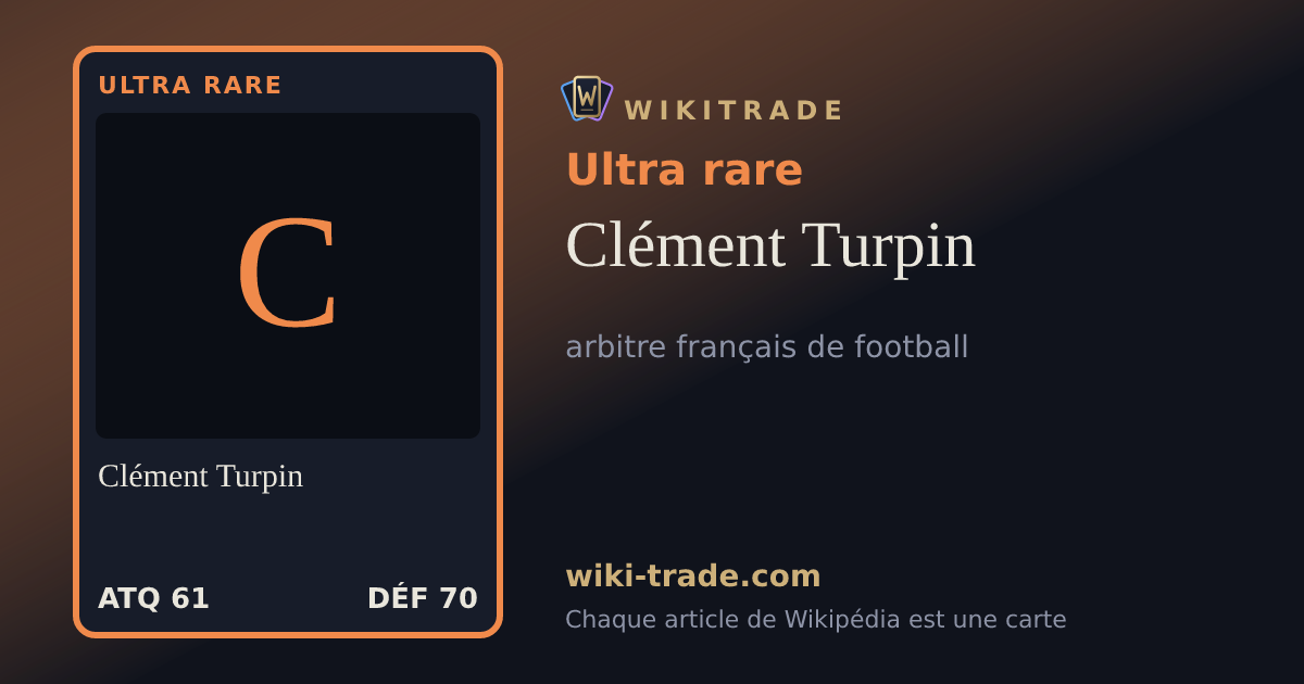 Clément Turpin — carte Ultra rare