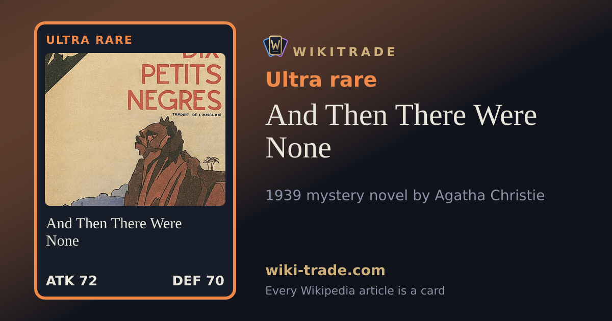 And Then There Were None — Ultra rare card