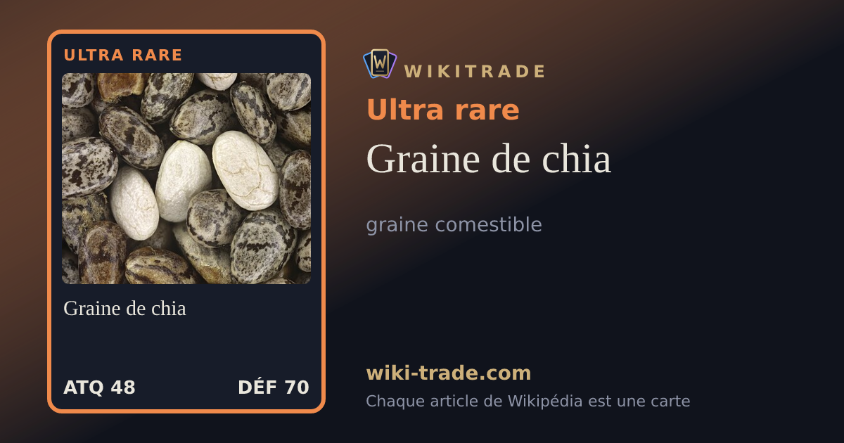 Graine de chia — carte Ultra rare