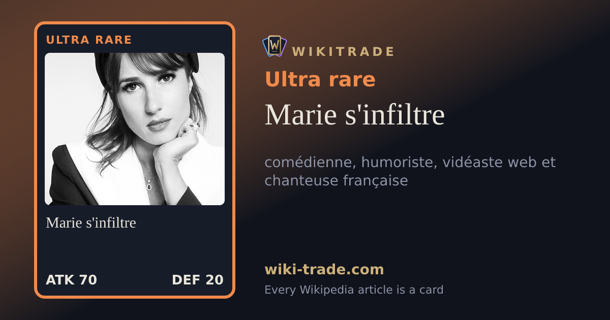 Marie s'infiltre — Ultra rare card