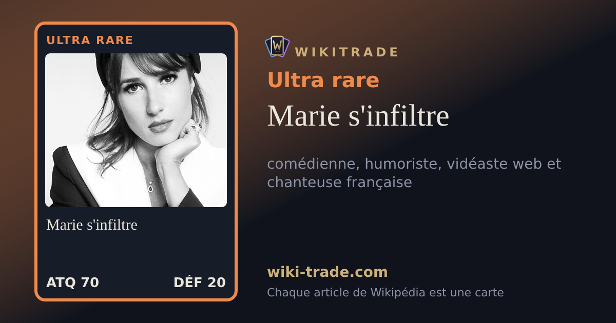 Marie s'infiltre — carte Ultra rare