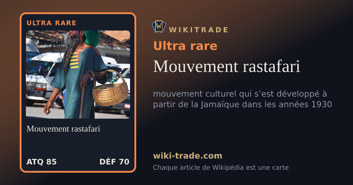 Mouvement rastafari — carte Ultra rare