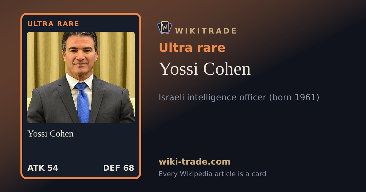 Yossi Cohen — Ultra rare card