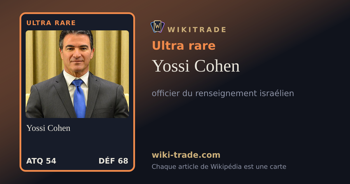 Yossi Cohen — carte Ultra rare