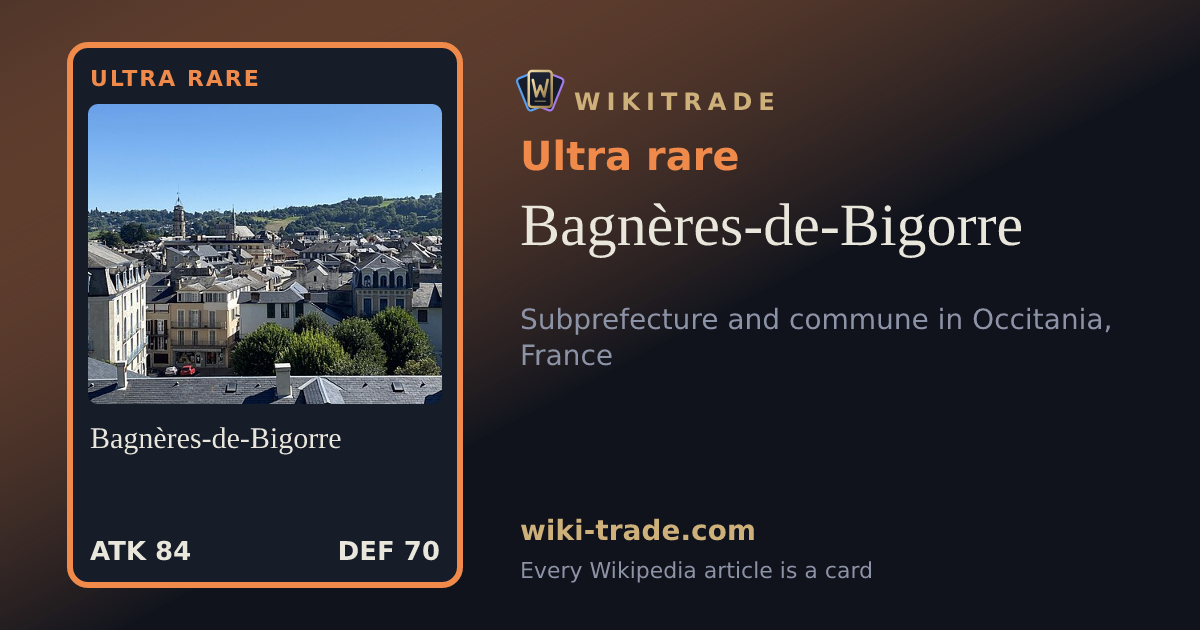 Bagnères-de-Bigorre — Ultra rare card