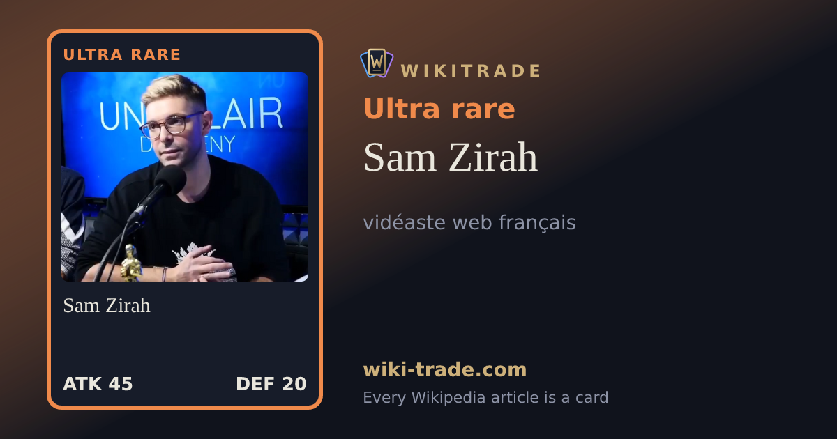 Sam Zirah — Ultra rare card