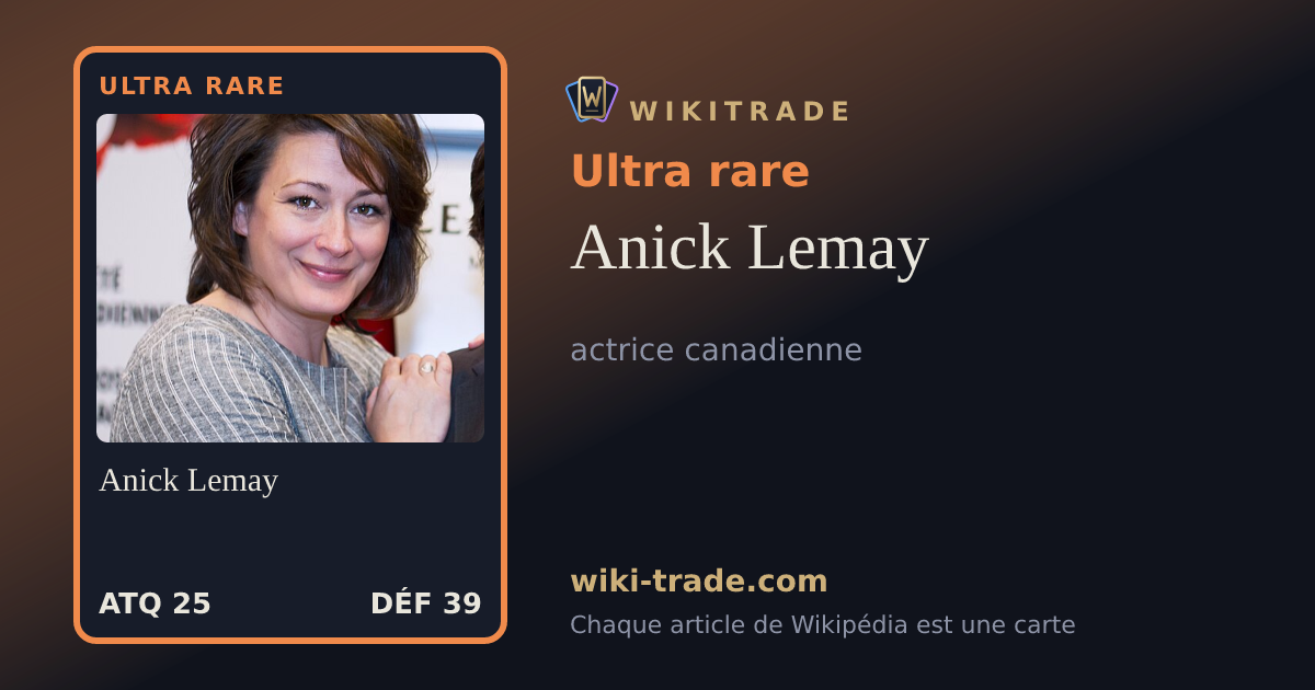 Anick Lemay — carte Ultra rare