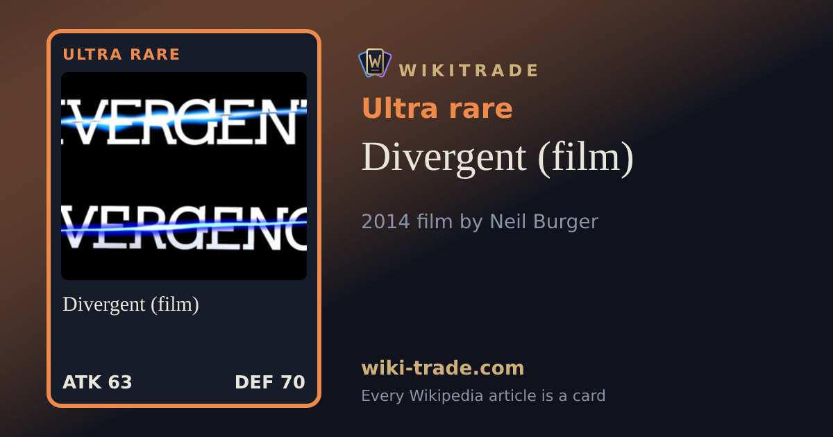 Divergent (film) — Ultra rare card