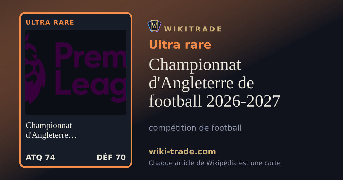 Championnat d'Angleterre de football 2026-2027 — carte Ultra rare