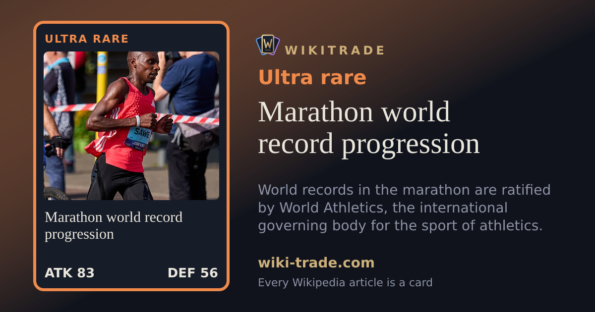 Marathon world record progression — Ultra rare card