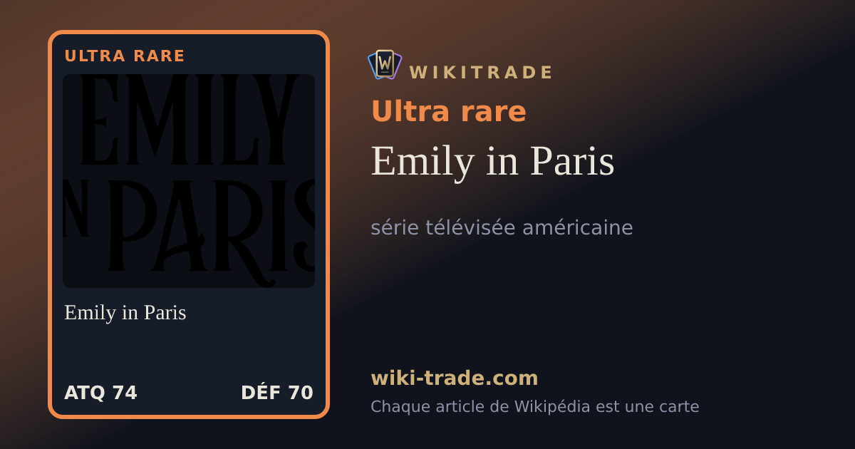 Emily in Paris — carte Ultra rare