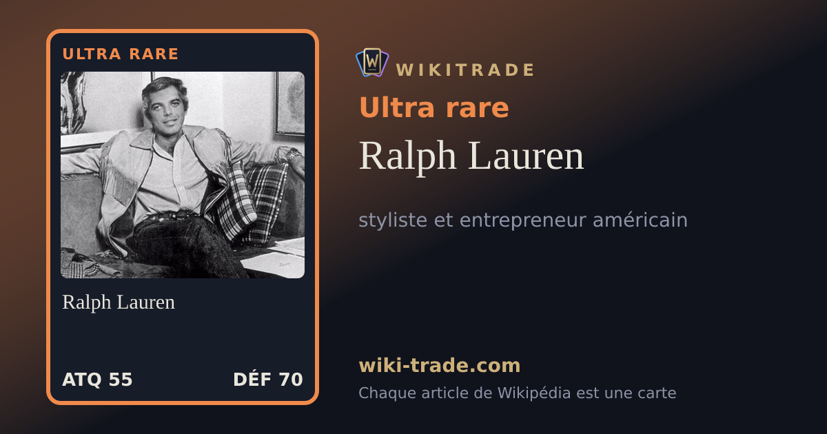 Ralph Lauren — carte Ultra rare
