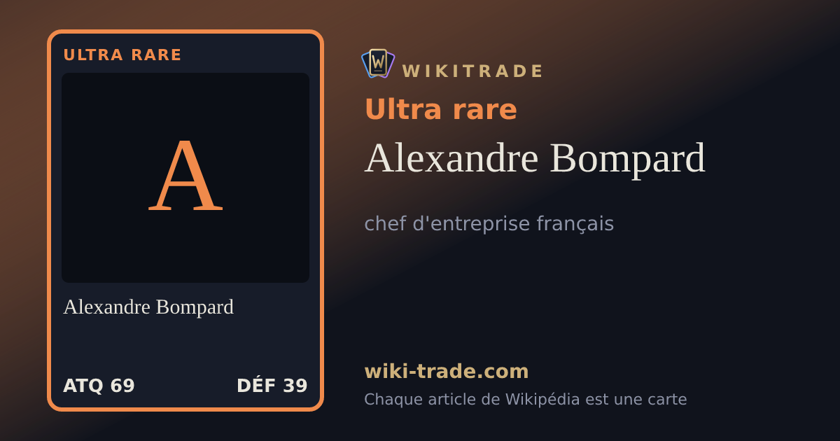 Alexandre Bompard — carte Ultra rare