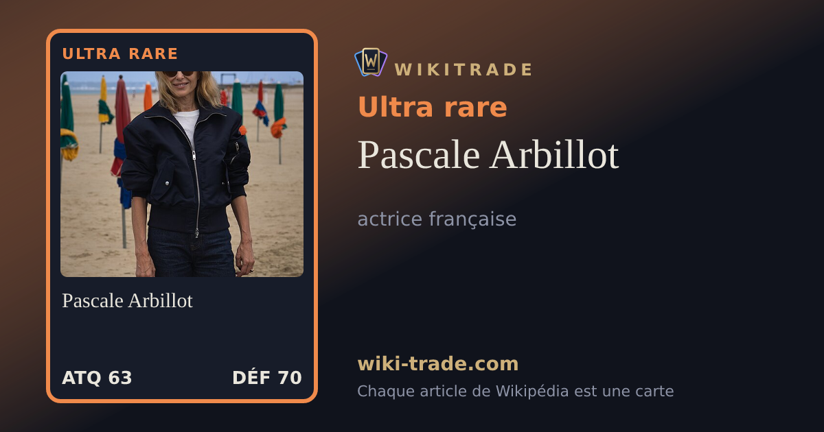 Pascale Arbillot — carte Ultra rare