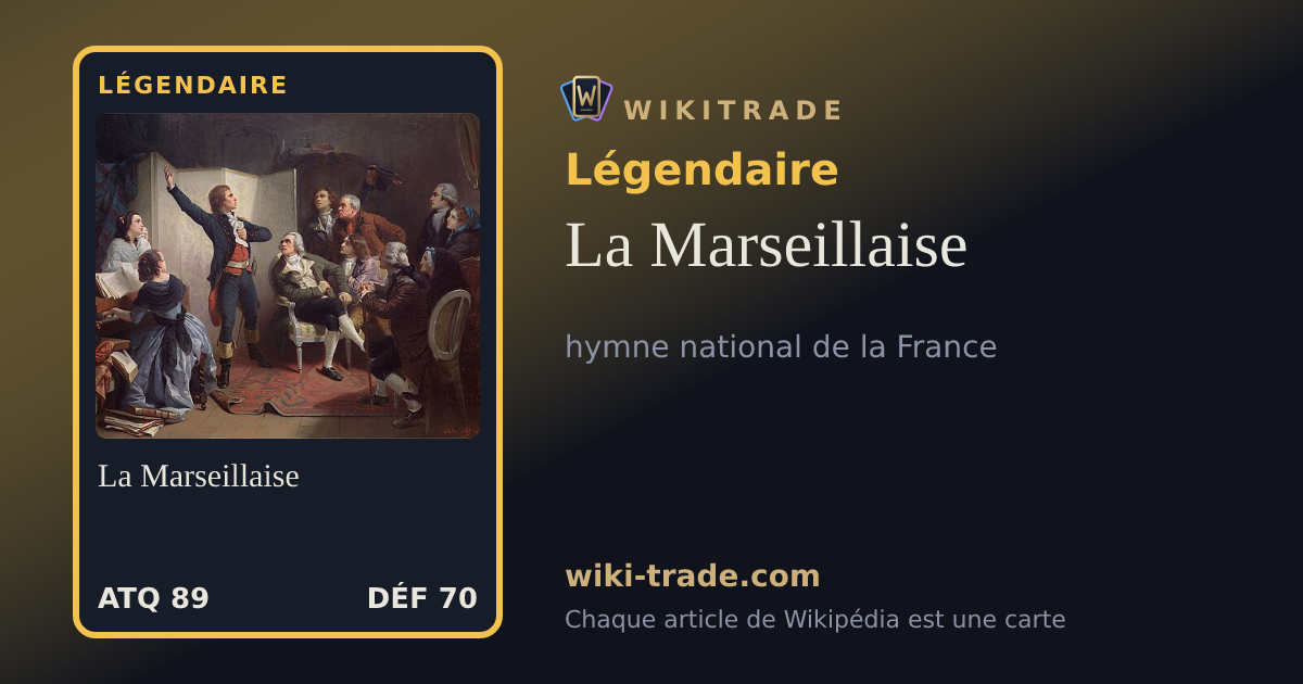 La Marseillaise — carte Légendaire