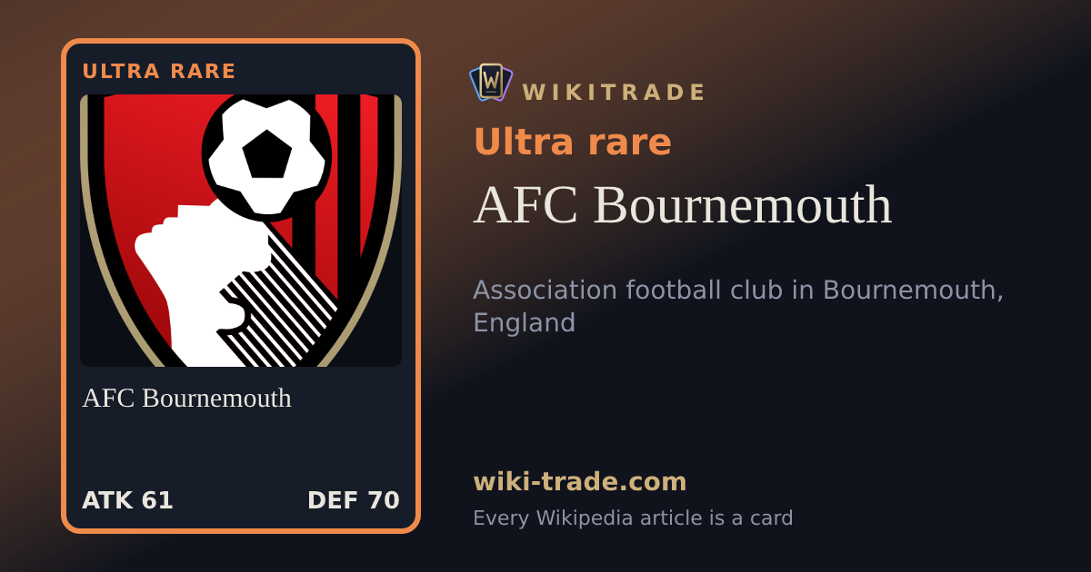 AFC Bournemouth — Ultra rare card