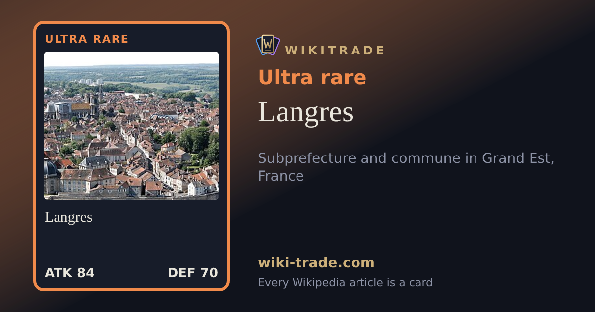 Langres — Ultra rare card