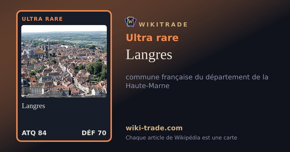 Langres — carte Ultra rare