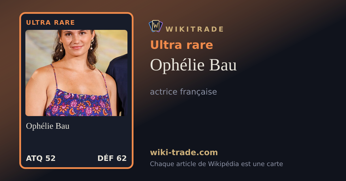 Ophélie Bau — carte Ultra rare