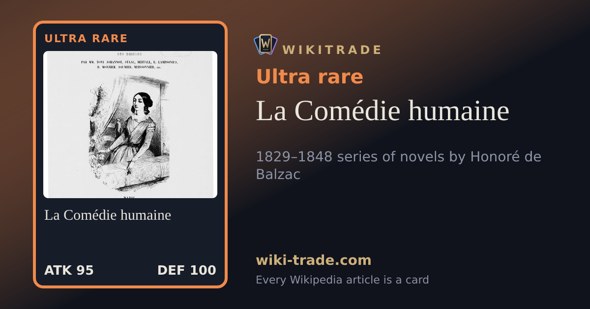 La Comédie humaine — Ultra rare card