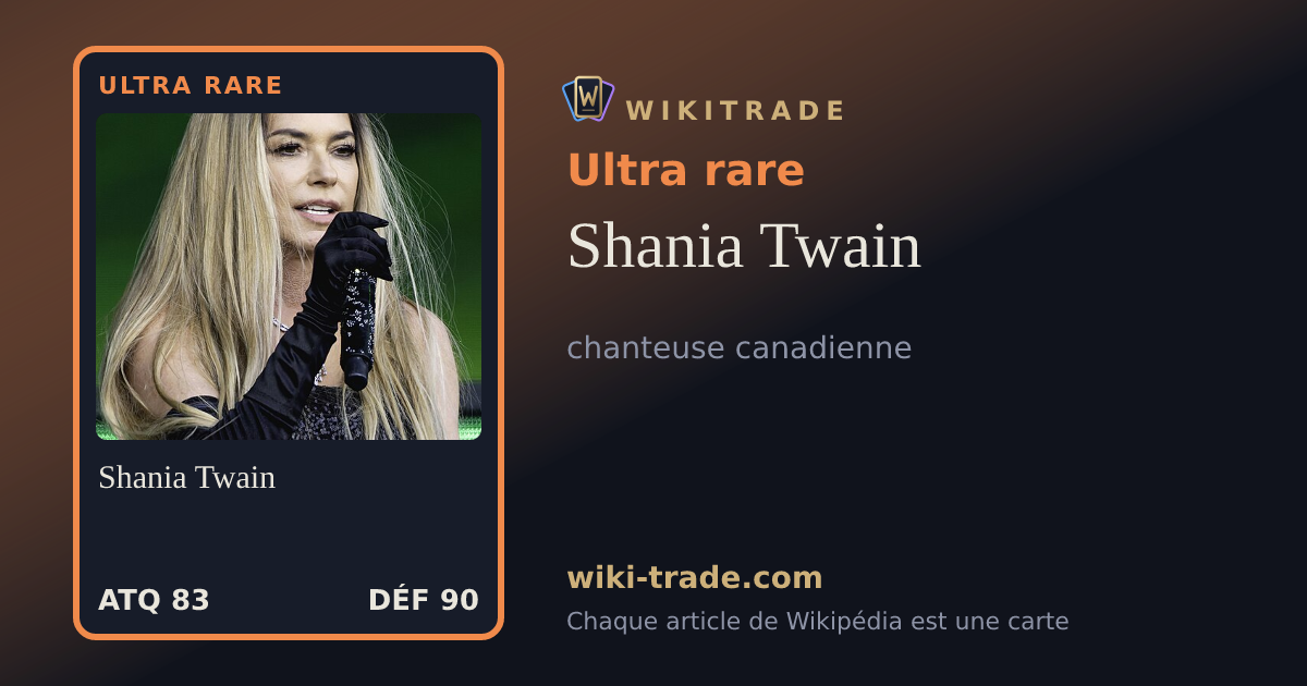 Shania Twain — carte Ultra rare