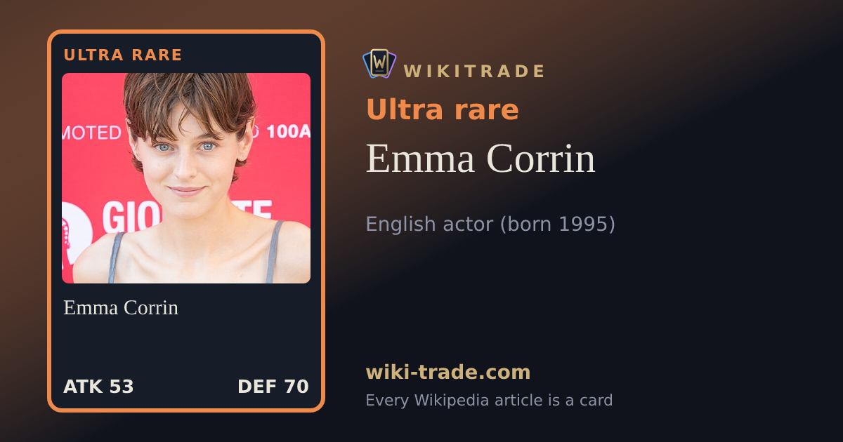 Emma Corrin — Ultra rare card