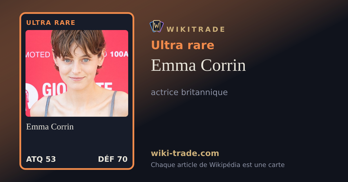 Emma Corrin — carte Ultra rare