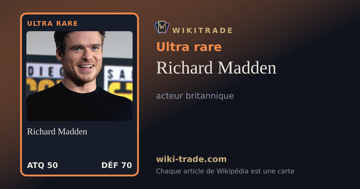 Richard Madden — carte Ultra rare
