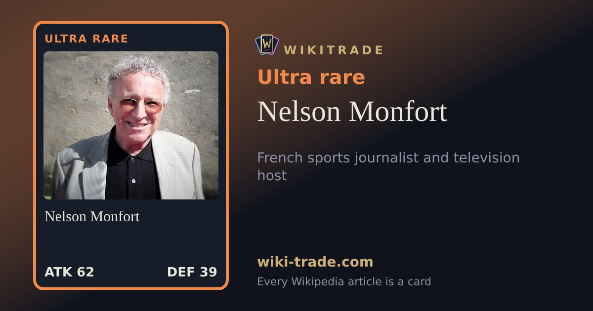 Nelson Monfort — Ultra rare card