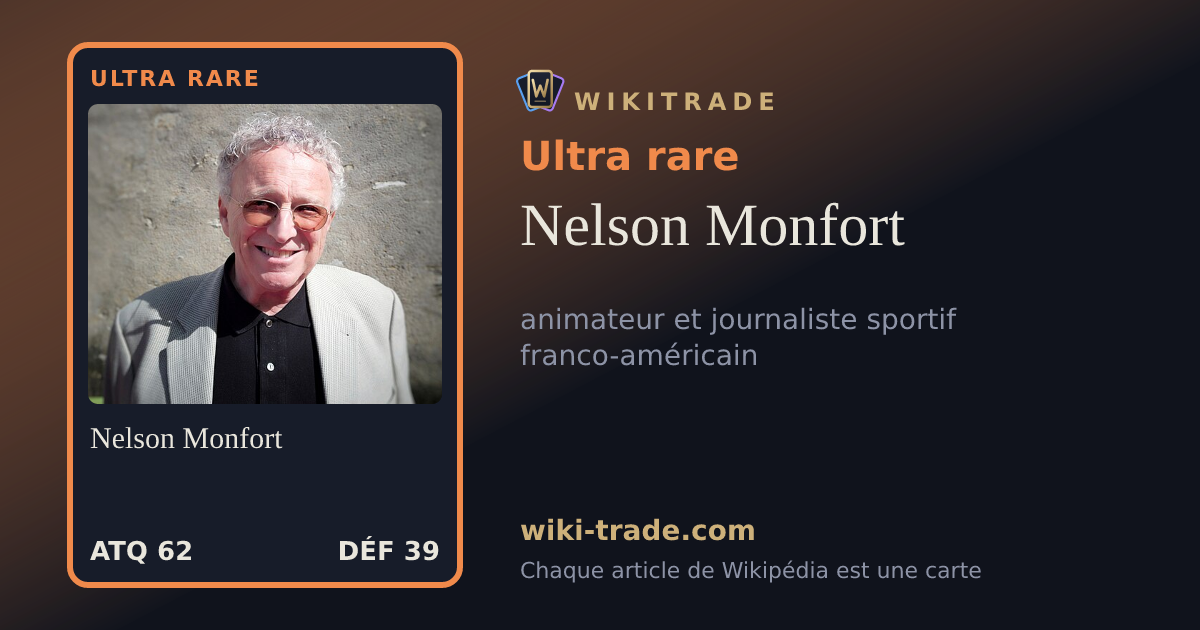 Nelson Monfort — carte Ultra rare