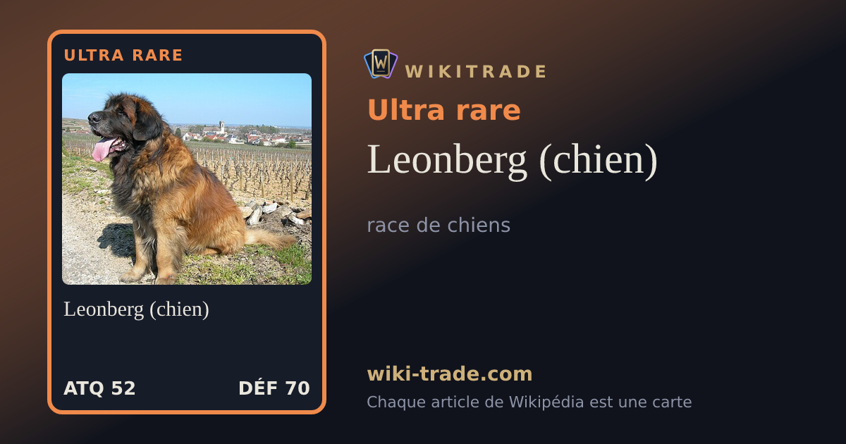 Leonberg (chien) — carte Ultra rare