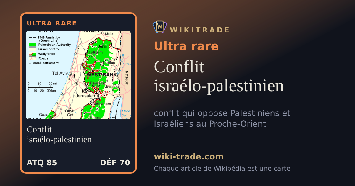 Conflit israélo-palestinien — carte Ultra rare