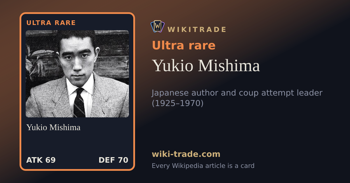 Yukio Mishima — Ultra rare card