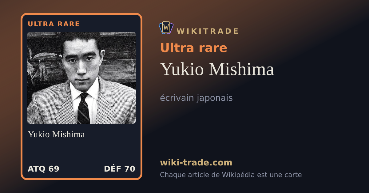 Yukio Mishima — carte Ultra rare
