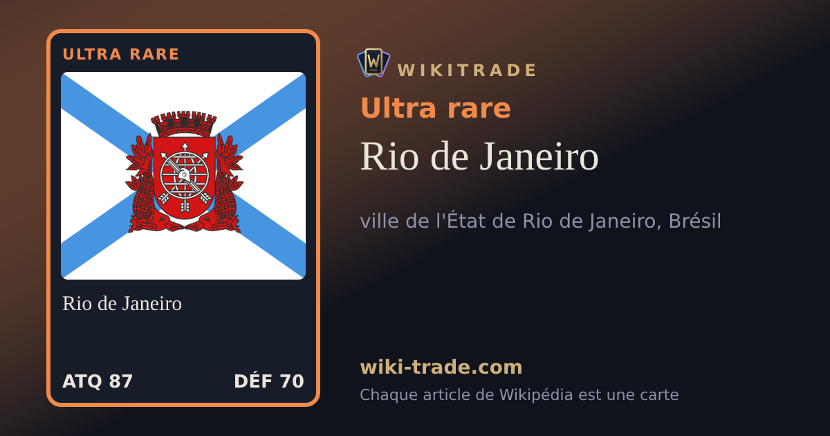 Rio de Janeiro — carte Ultra rare