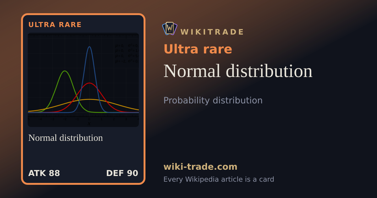 Normal distribution — Ultra rare card