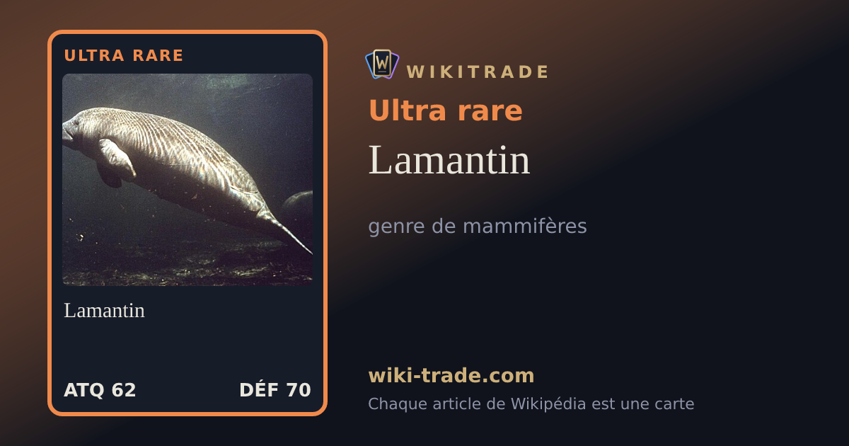 Lamantin — carte Ultra rare