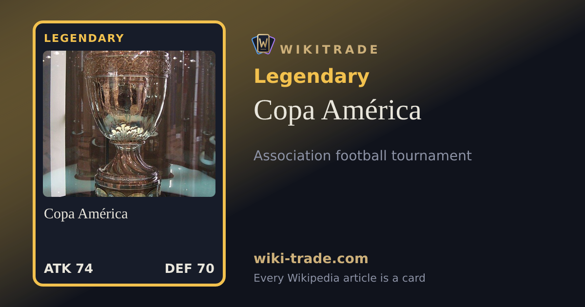 Copa América — Legendary card