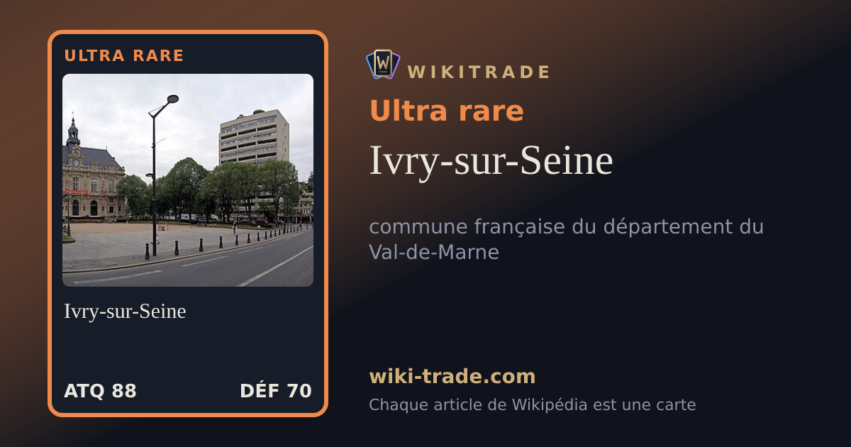 Ivry-sur-Seine — carte Ultra rare