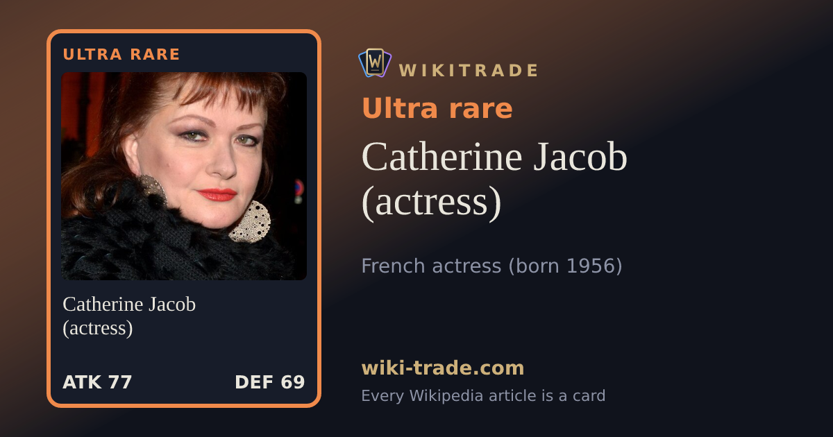 Catherine Jacob (actress) — Ultra rare card