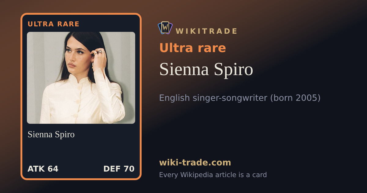 Sienna Spiro — Ultra rare card