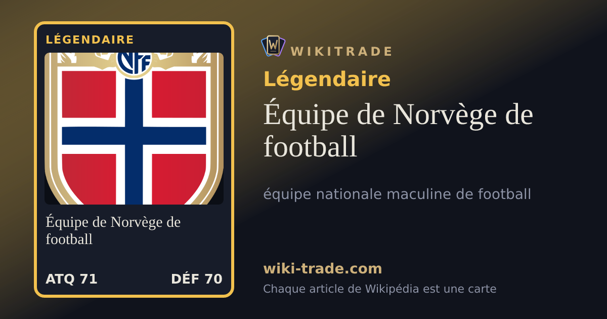Équipe de Norvège de football — carte Légendaire