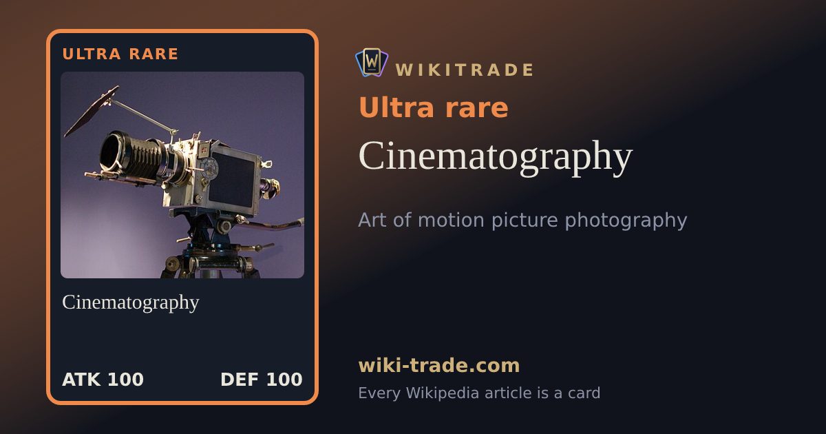 Cinematography — Ultra rare card