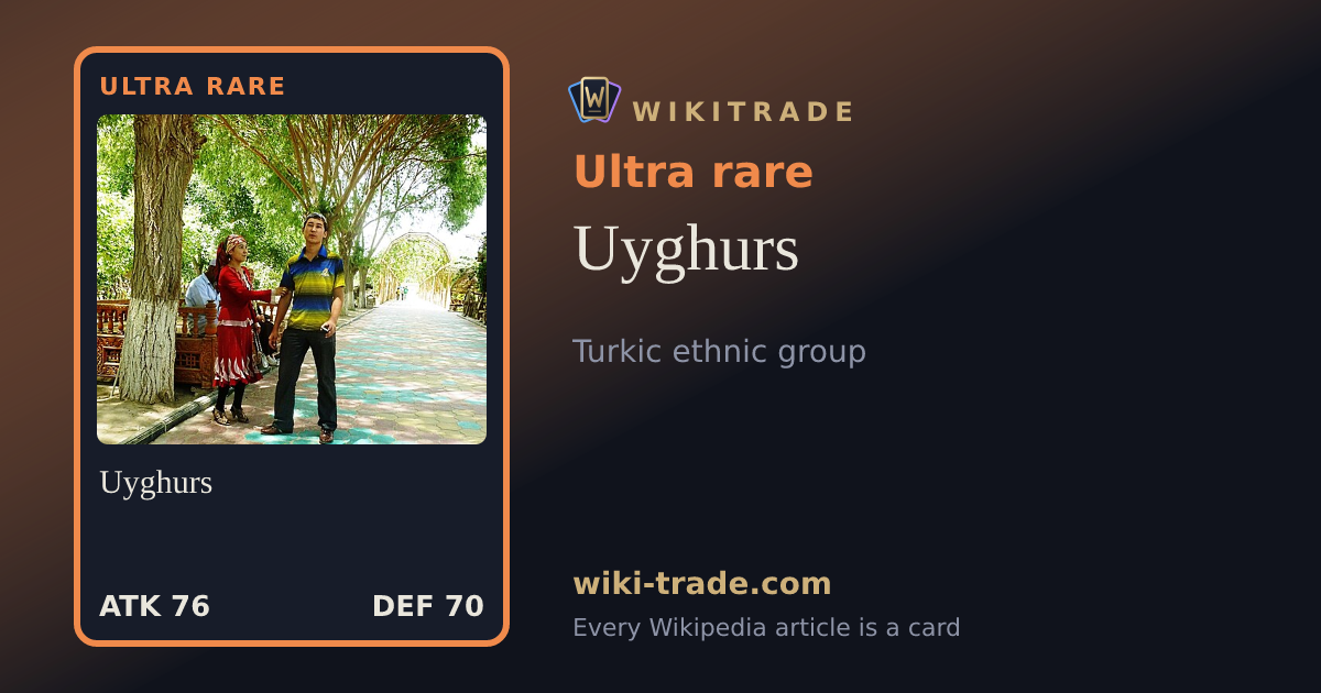 Uyghurs — Ultra rare card