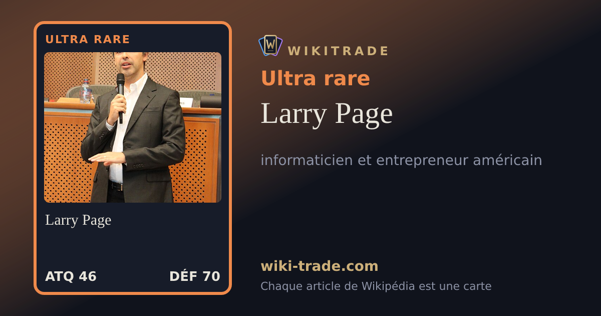 Larry Page — carte Ultra rare